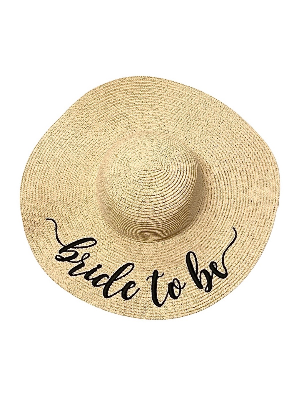 NEW The chic soul ‘bride to be’ wide brim straw sun hat